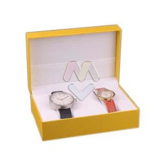 প্রিমিয়াম ঘড়ি বক্স ফ্লিপ শীর্ষ ও তার HersWatches উপহার বক্স